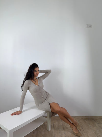 Cardigan vestito Marta Beige