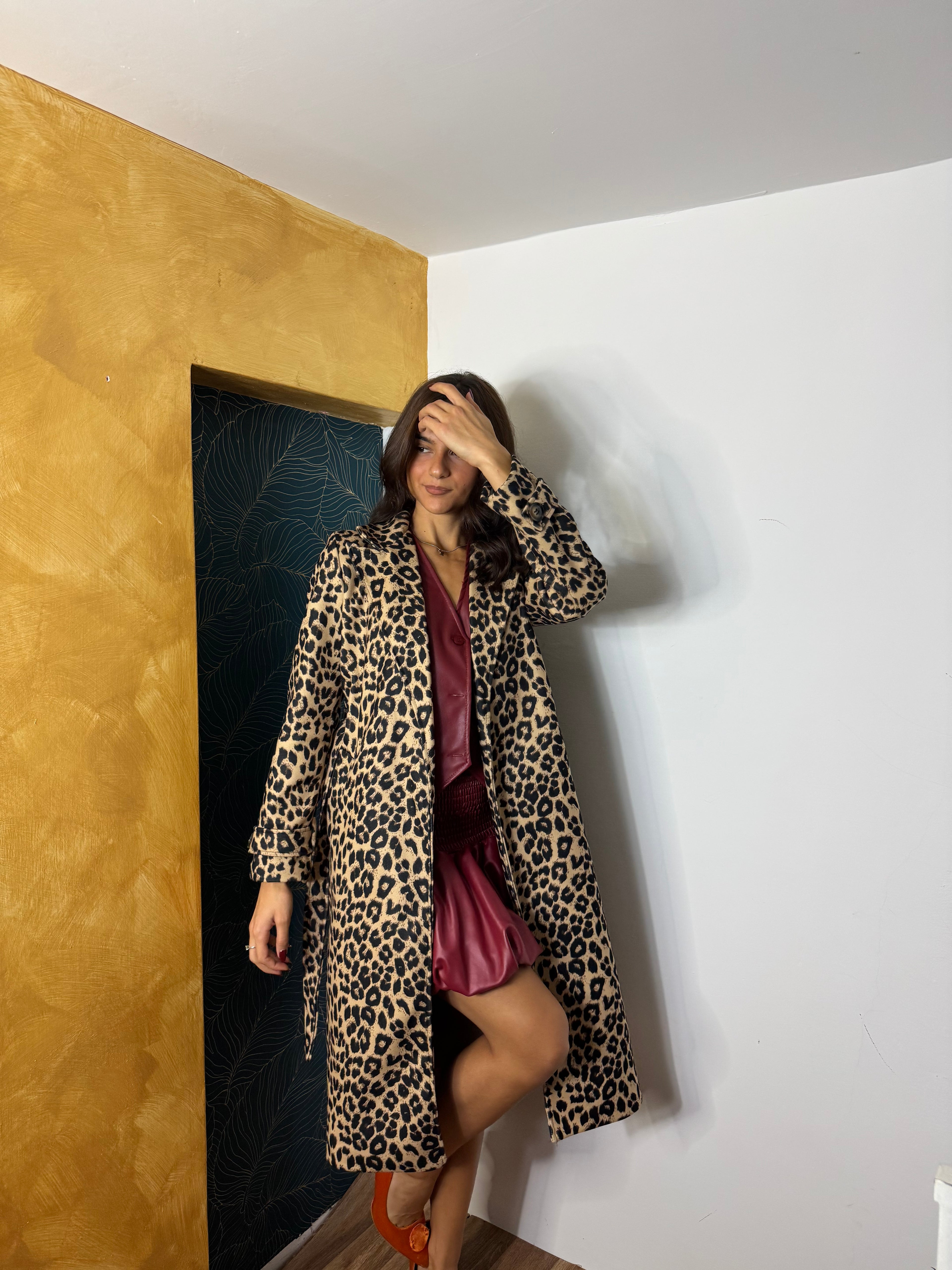 Cappotto leopardato