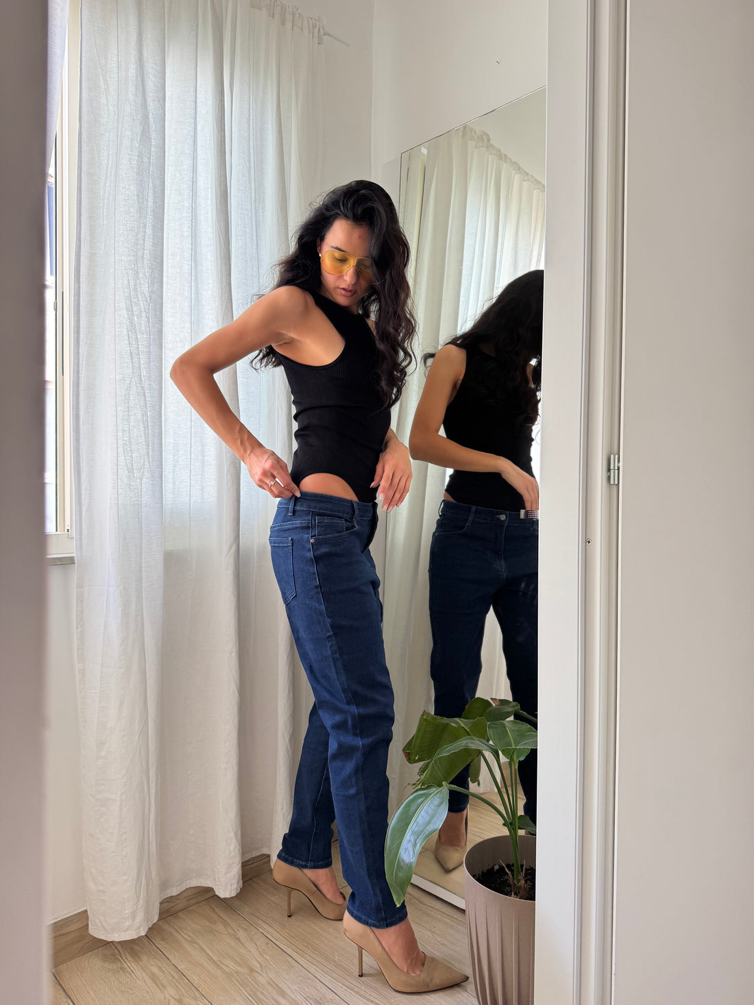 Body costine nero - Wonderstyle