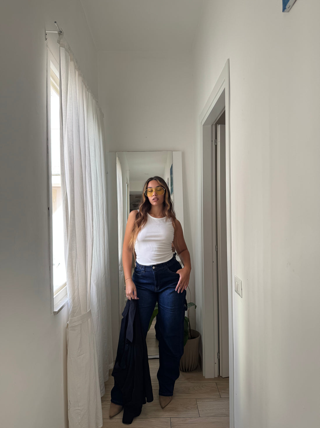 Set. Canotta e camicia nera - Wonderstyle