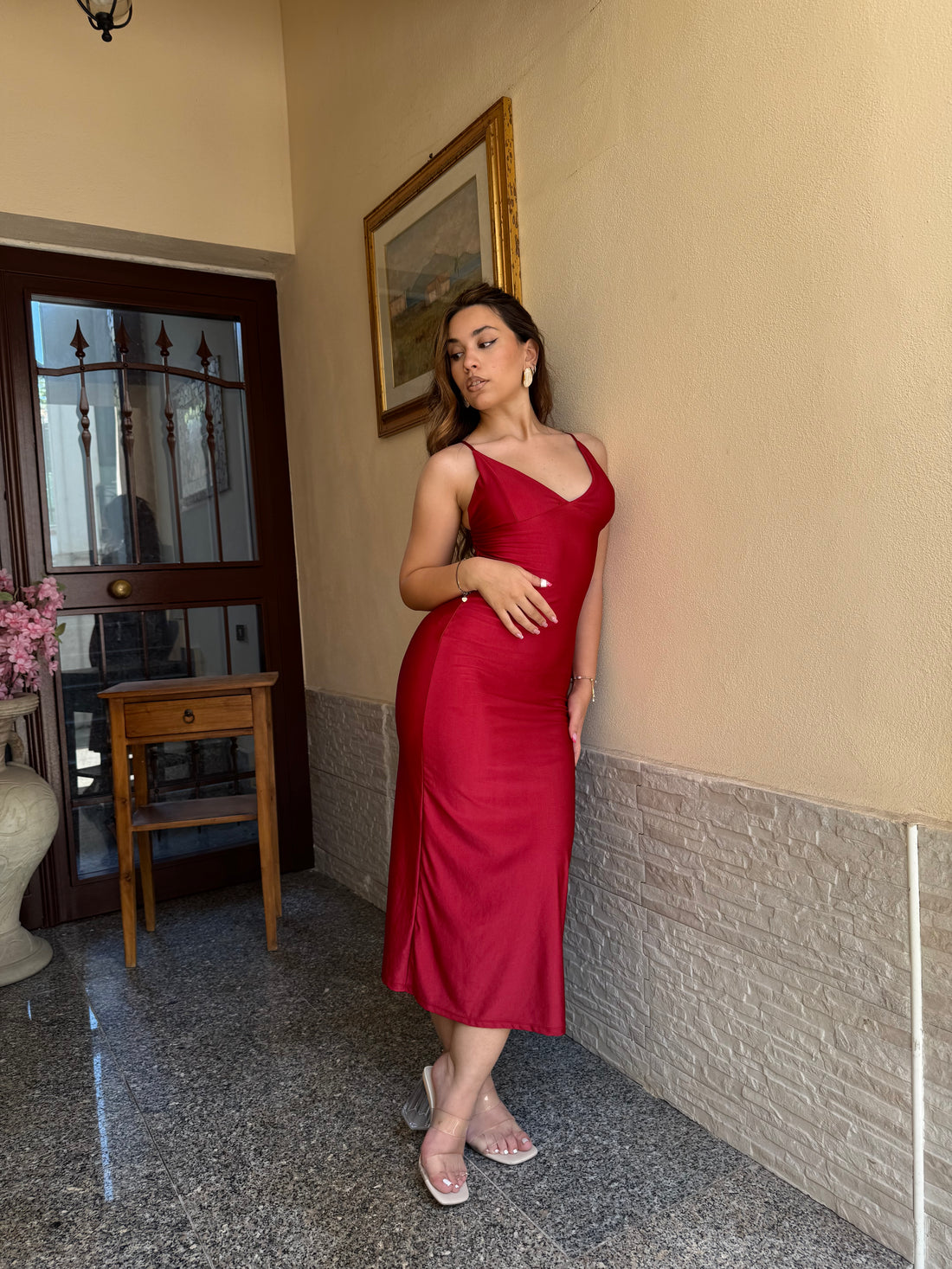 Vestito Kendal bordeaux