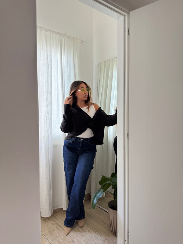Set. Canotta e camicia nera - Wonderstyle