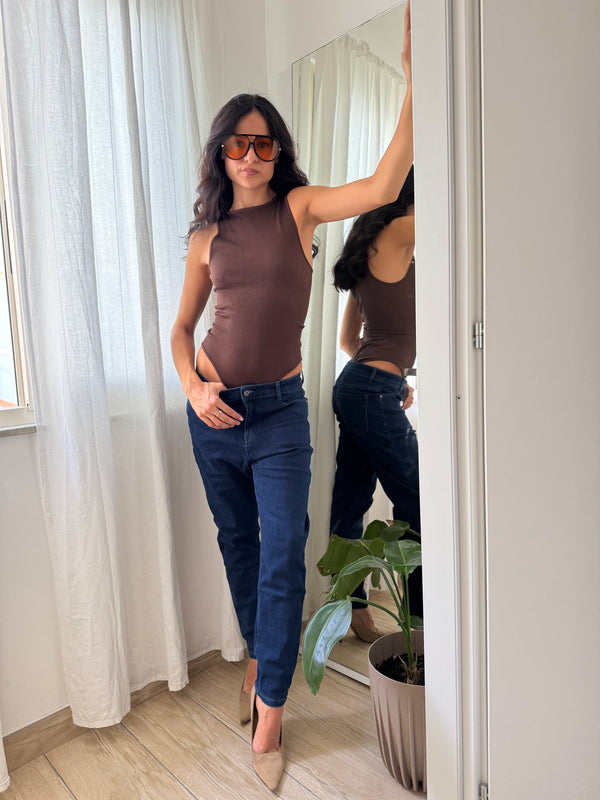 Jeans a sigaretta scuro - Wonderstyle