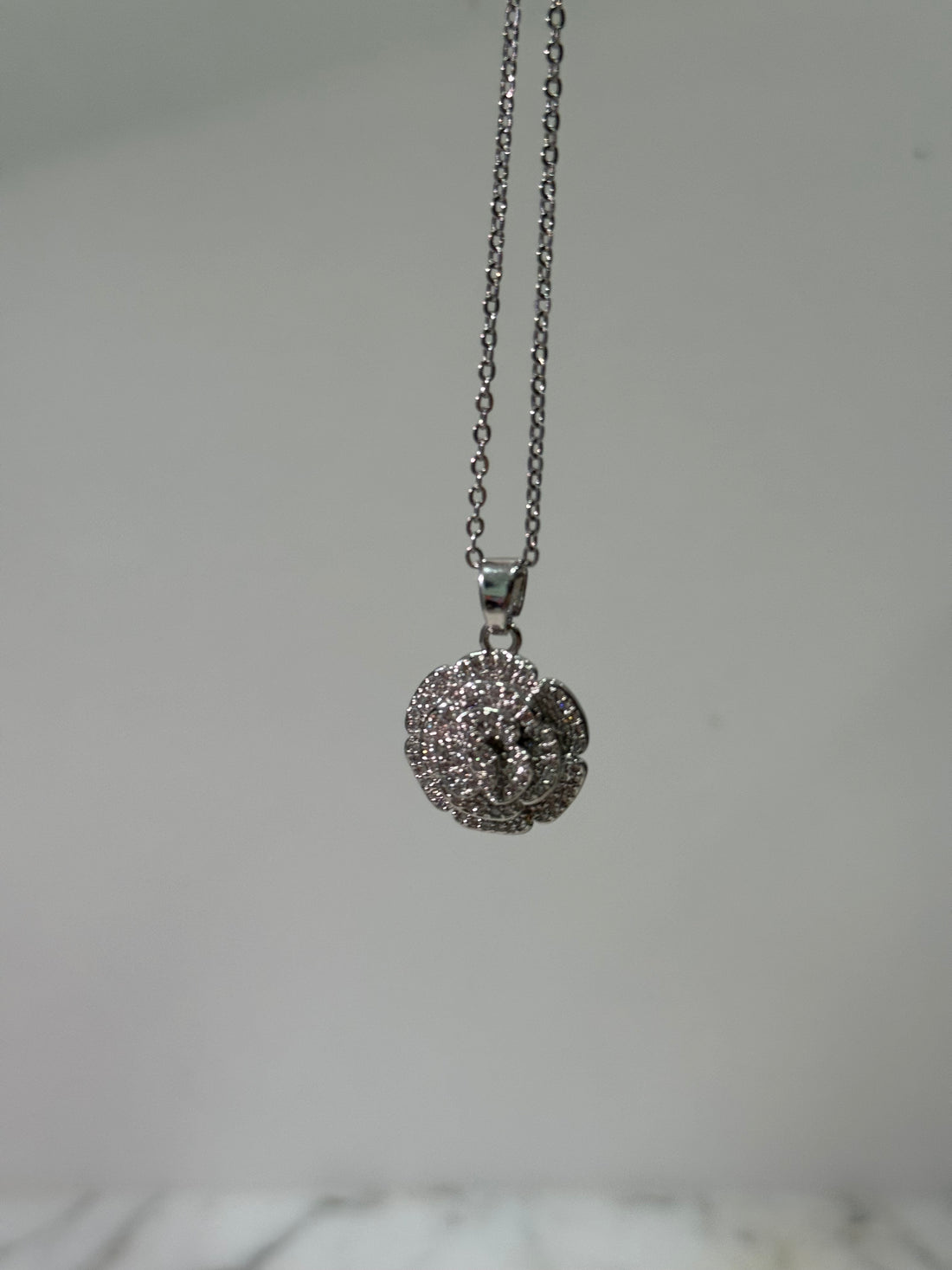 Collana rosa argento - Wonderstyle