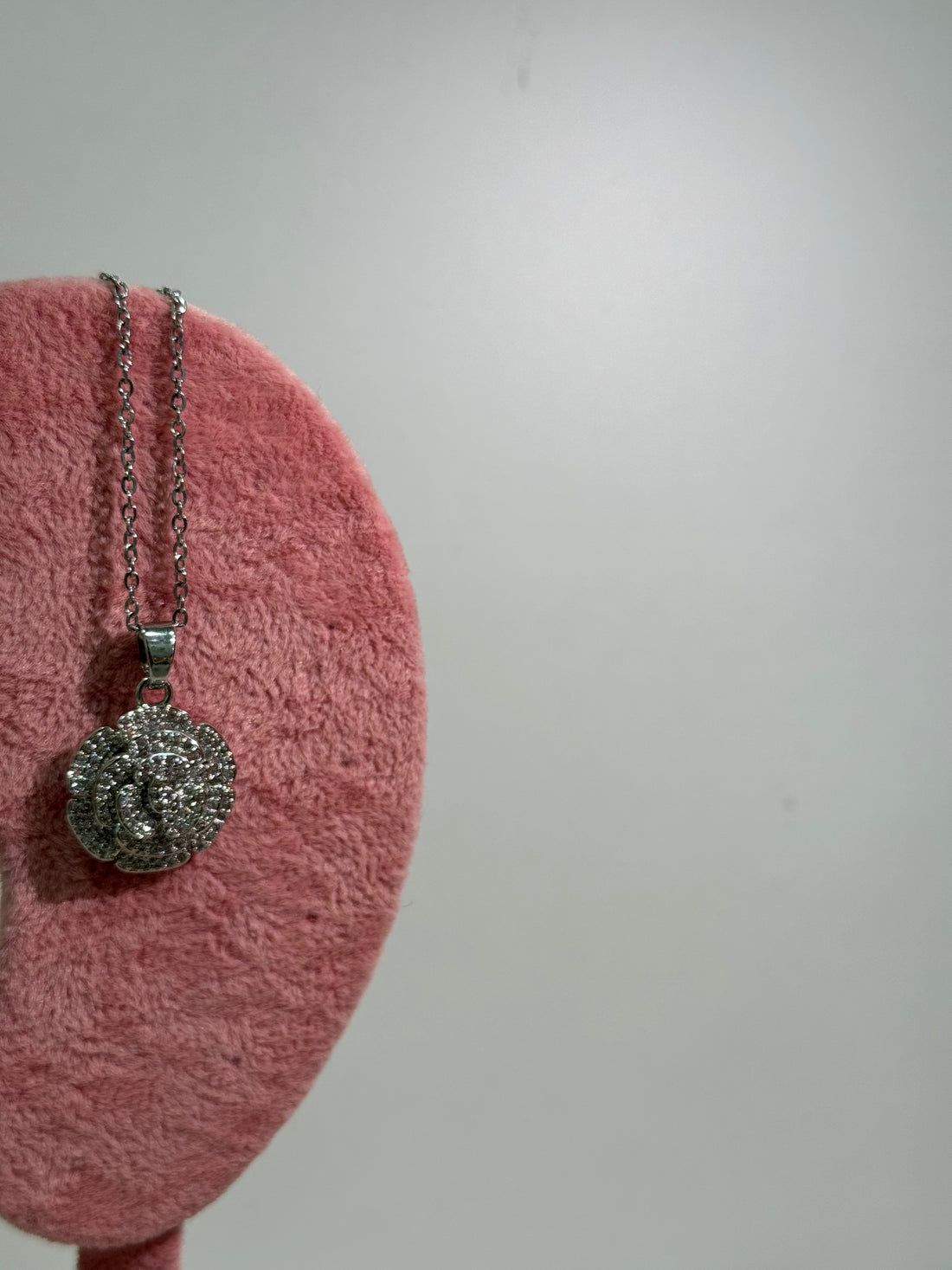 Collana rosa argento - Wonderstyle