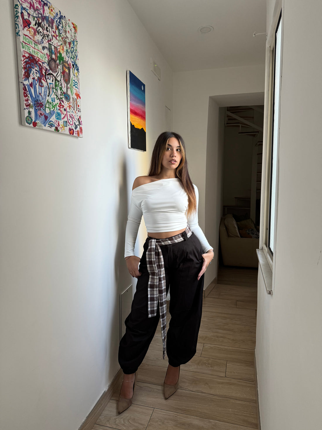 Pantalone swiss bruciato