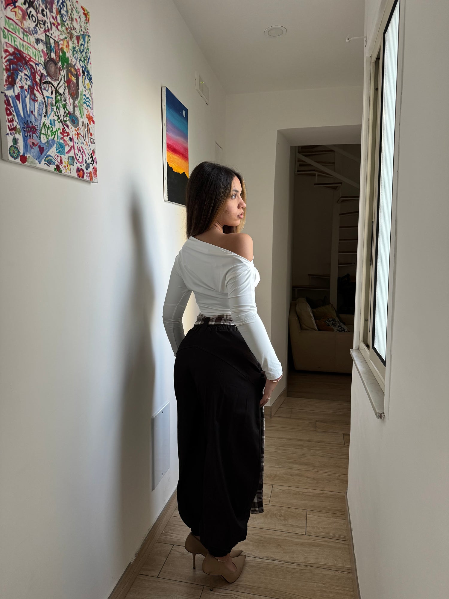 Pantalone swiss bruciato