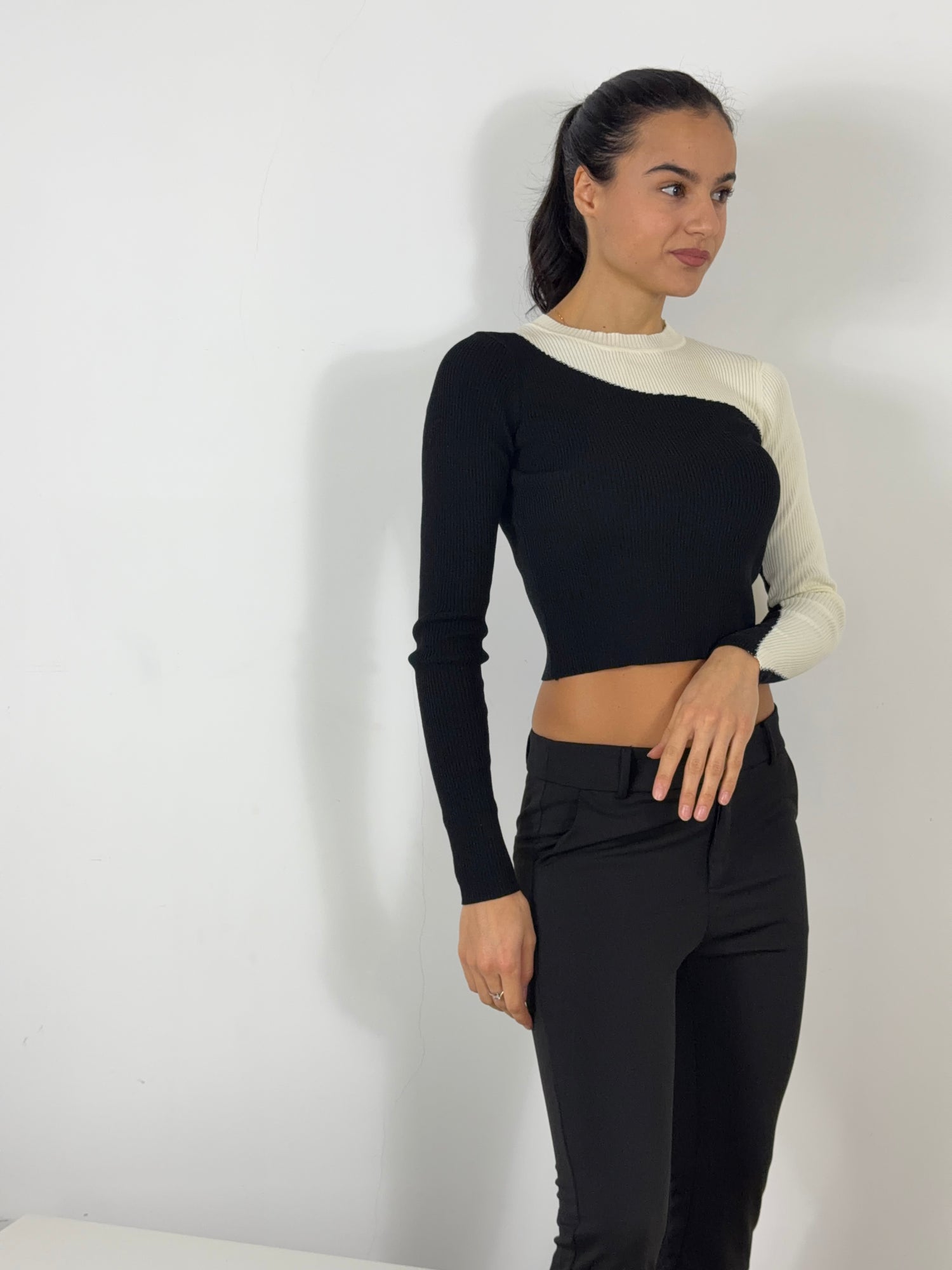 Maglione crop Double