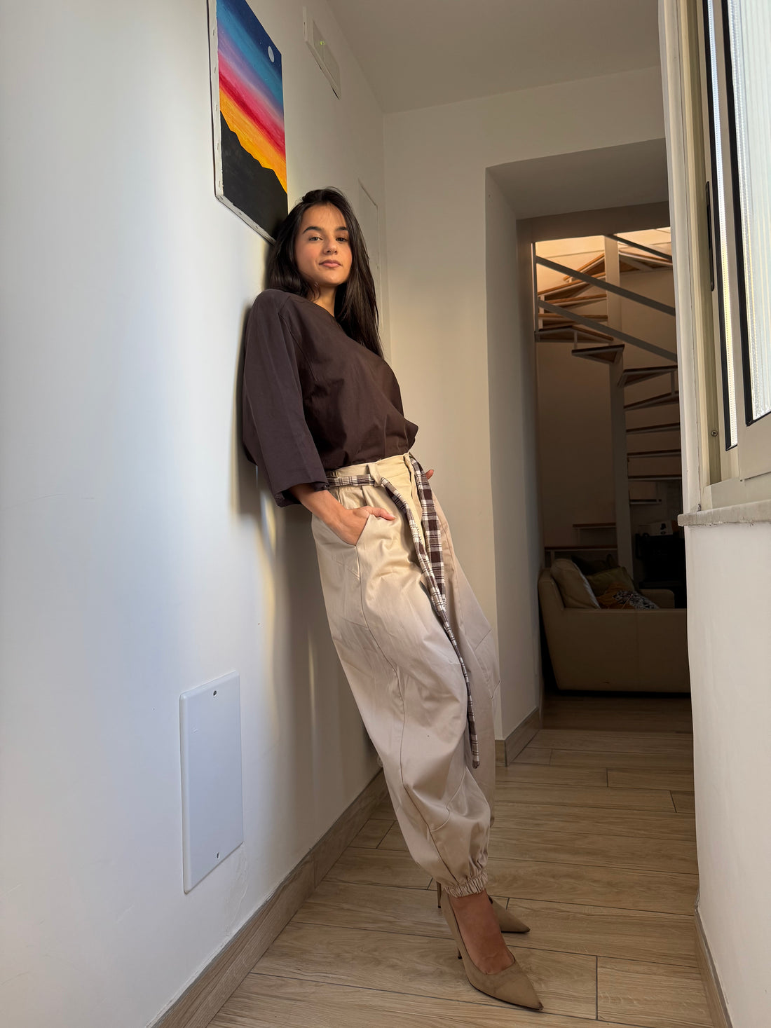 Pantalone Swiss Beige