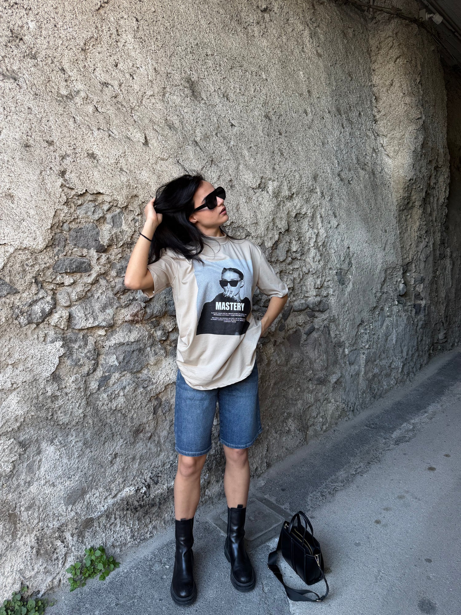 T-shirt over