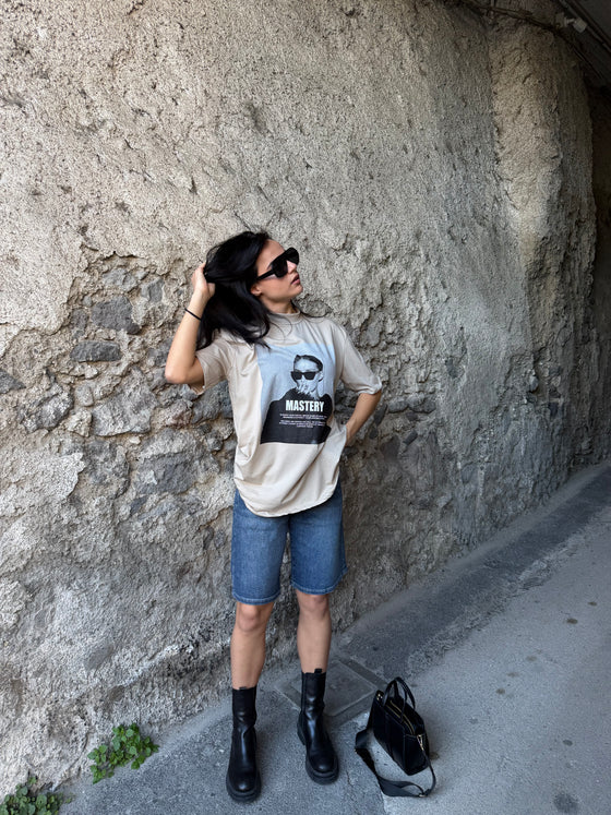 T-shirt over