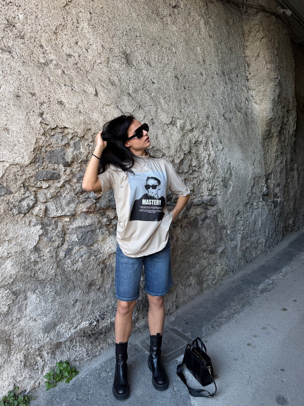 T-shirt over