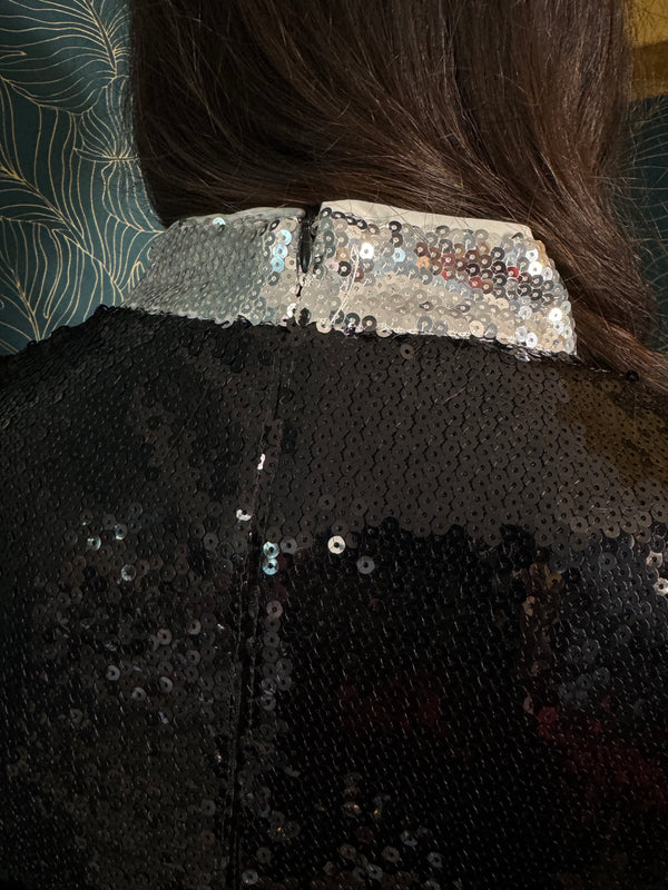 Vestito paillettes argento - Wonderstyle