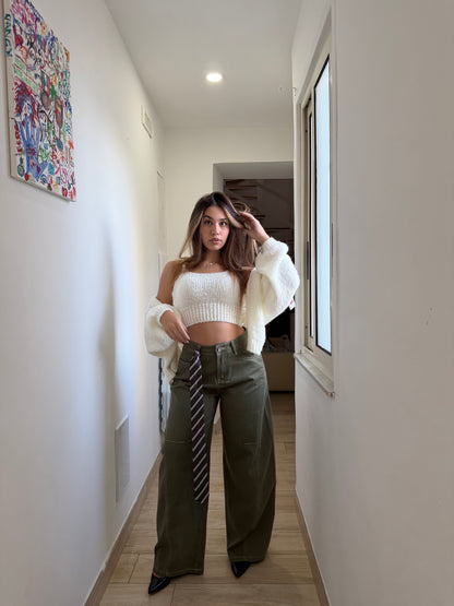 Pantalone cravatta verdeMilitare