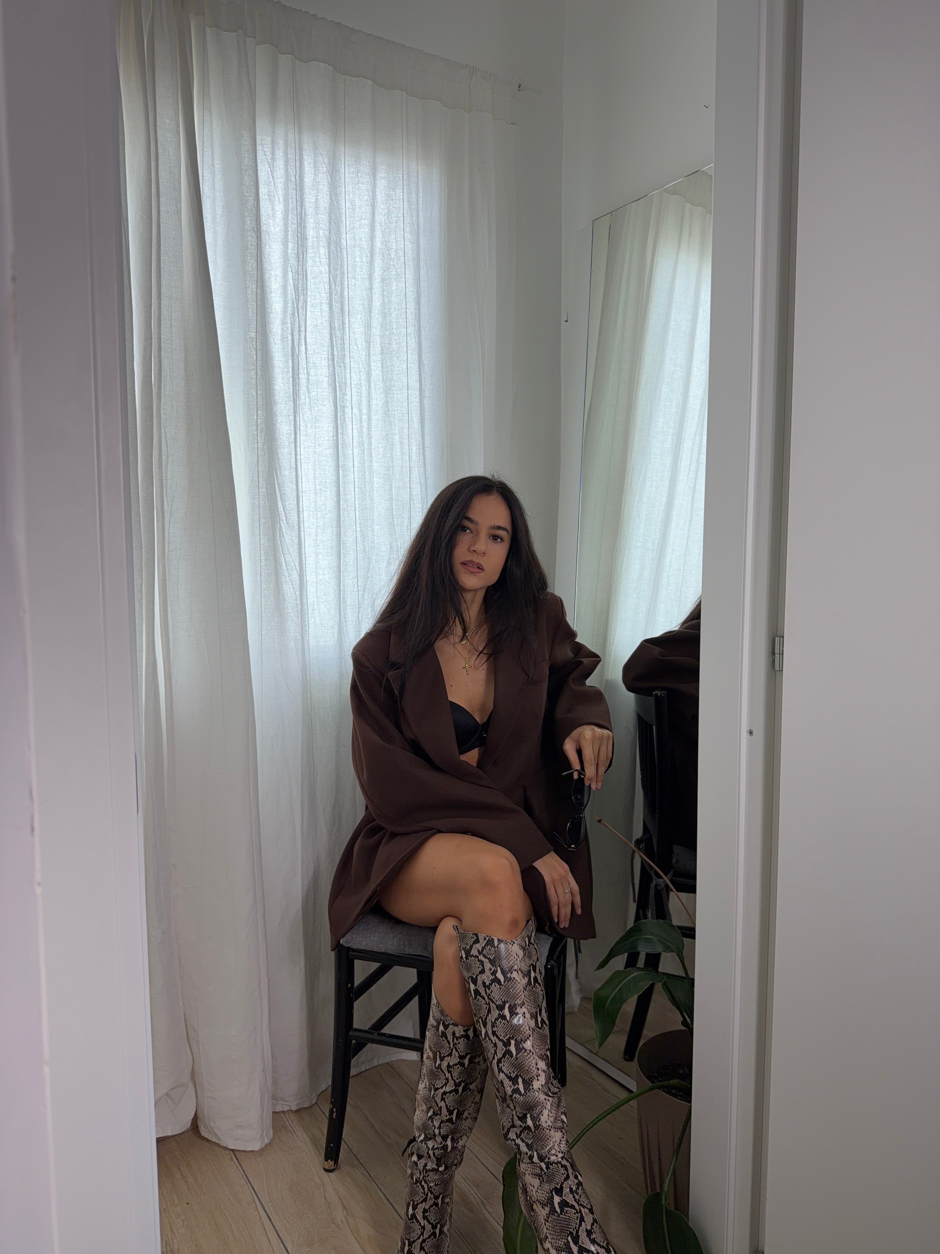 Giacca Cappotto Marrone