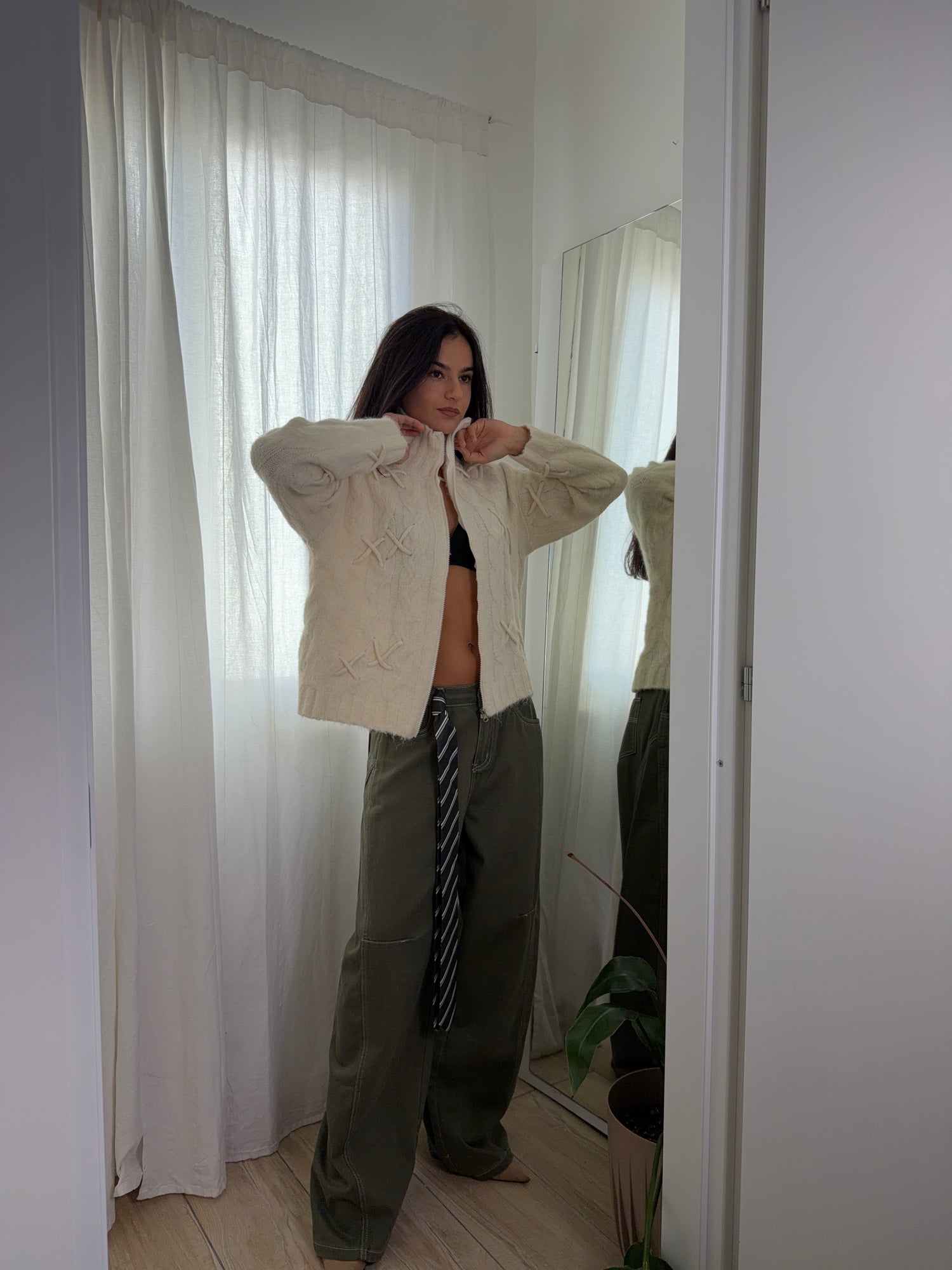 Maglione Cross panna