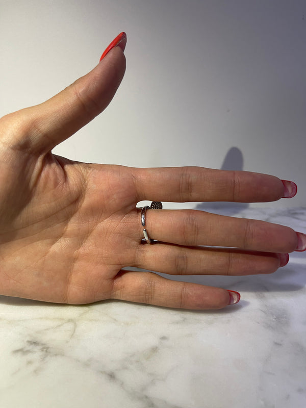 Anello fiore Silver - Wonderstyle