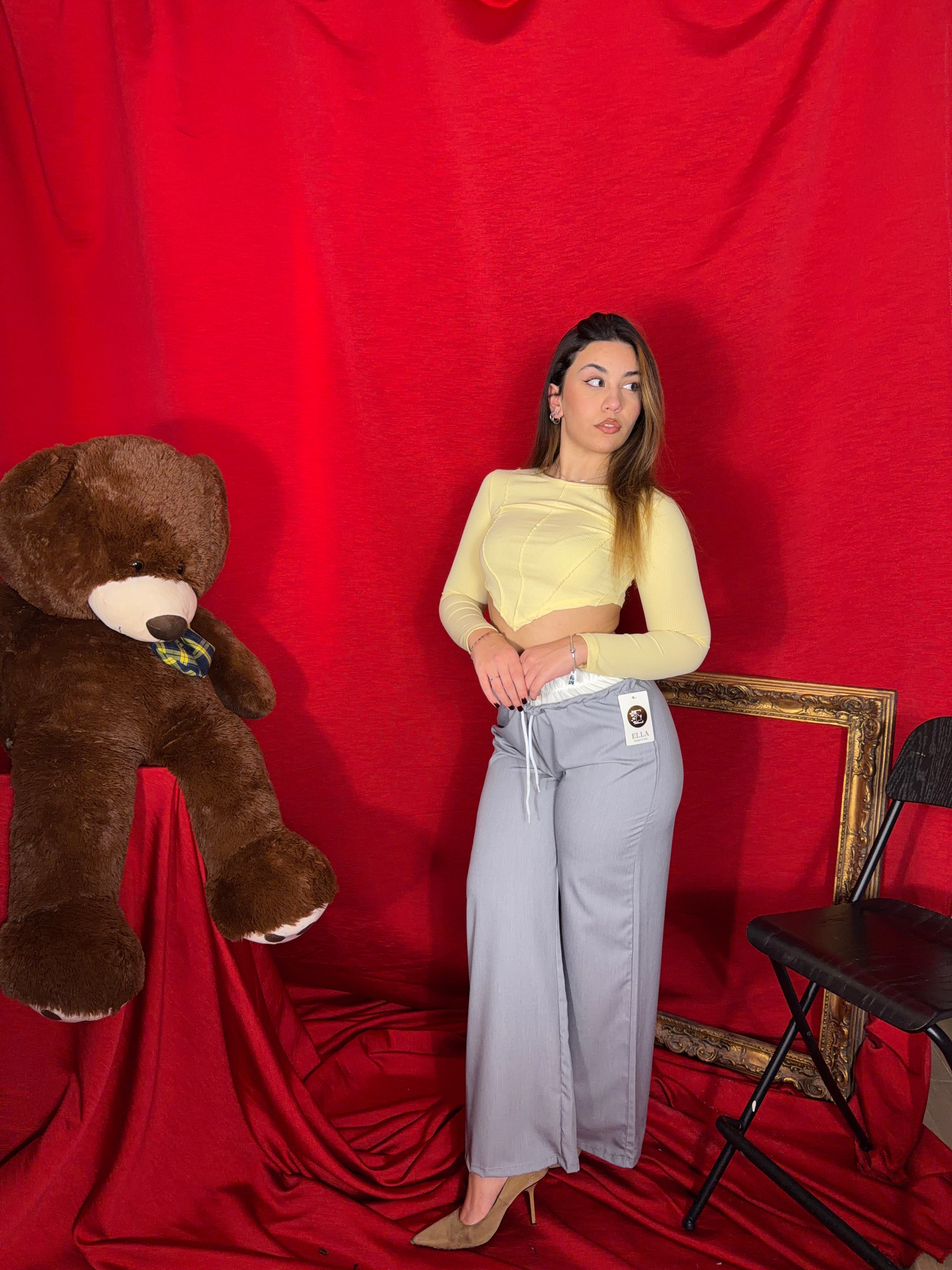 Pantalone Design Grigio