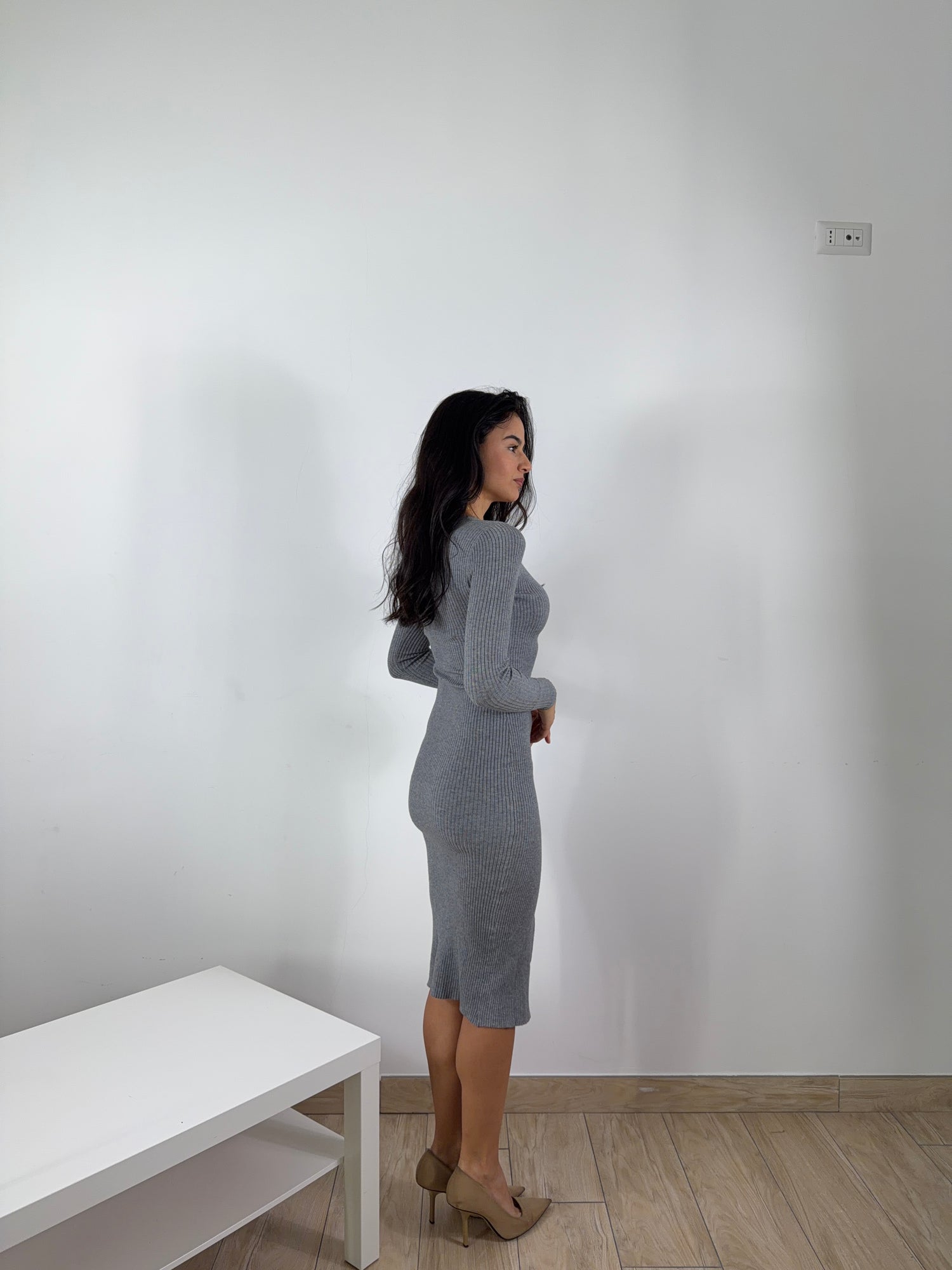 Cardigan vestito Marta grigio