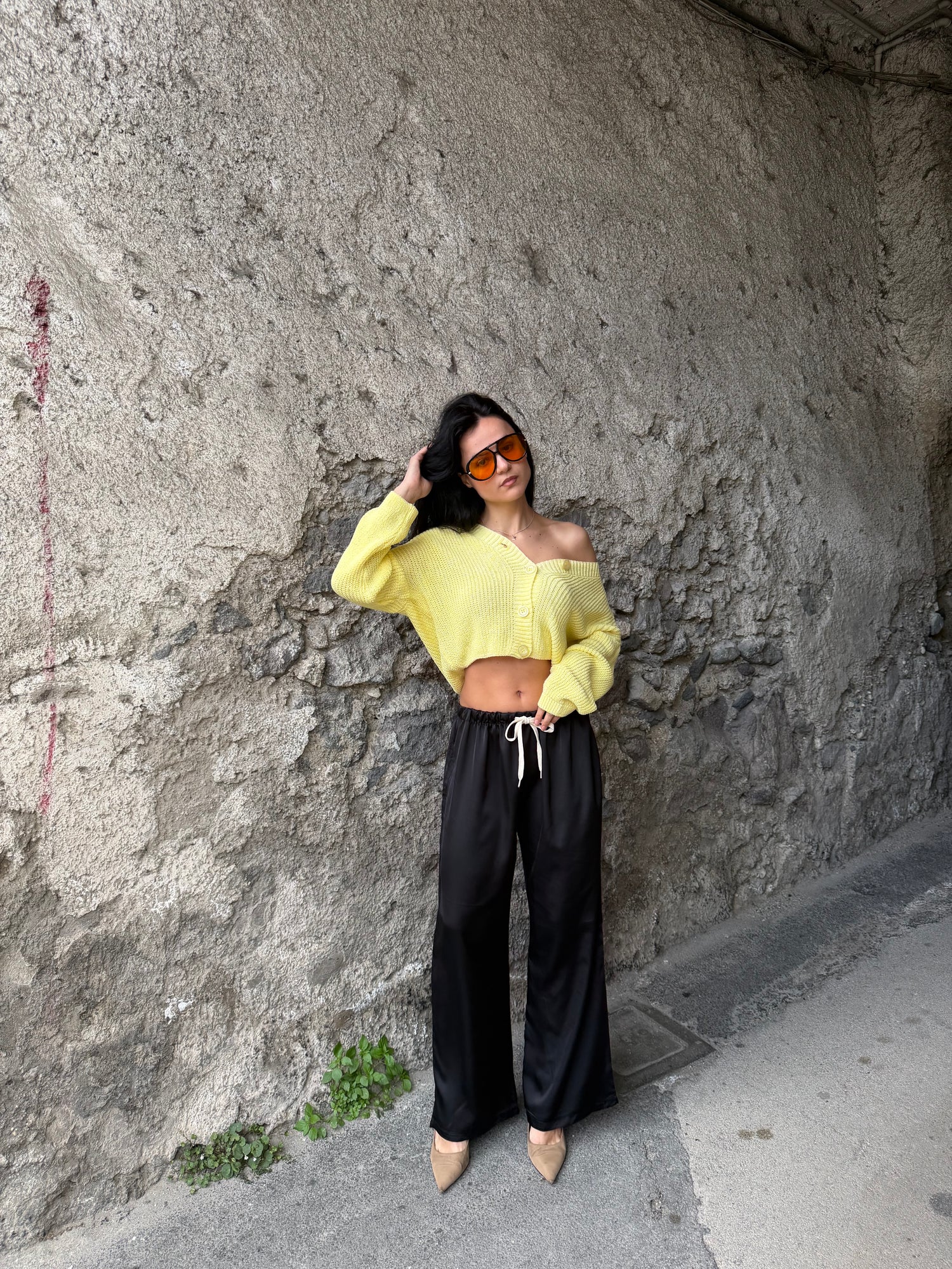 Pantalone  Satin nero