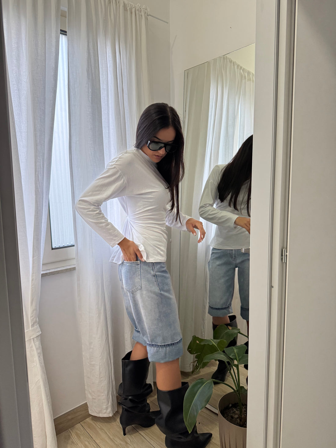 Maglia gancio bianca - Wonderstyle