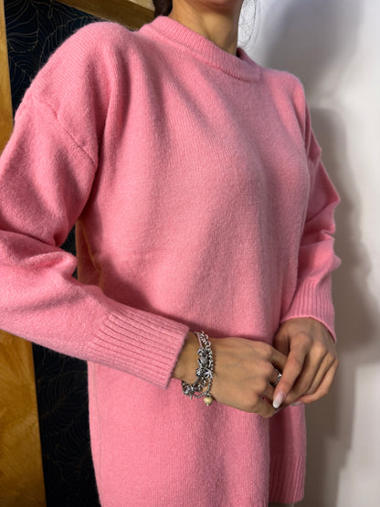 Maglione over rosa