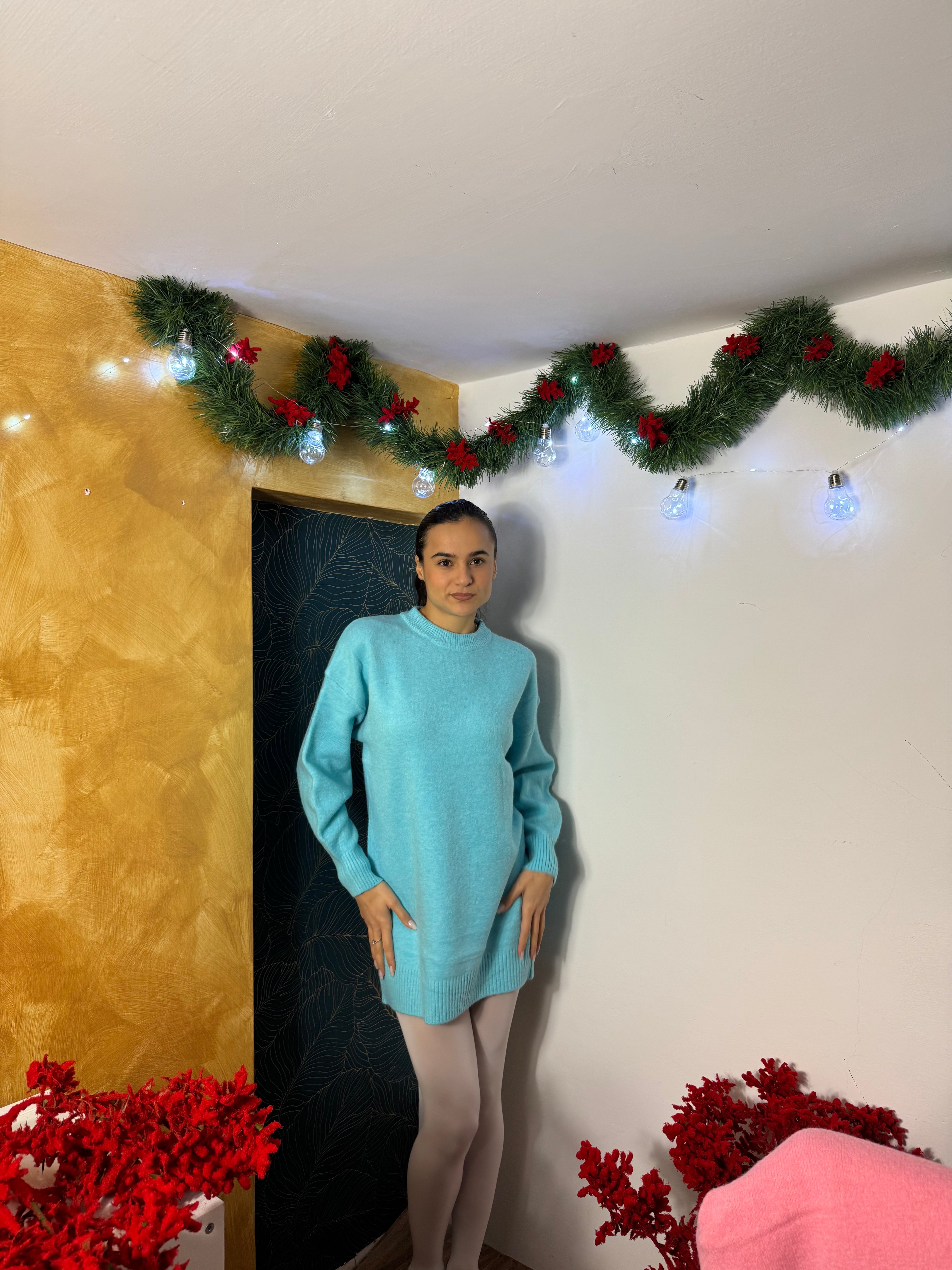 Maglione over azzurro