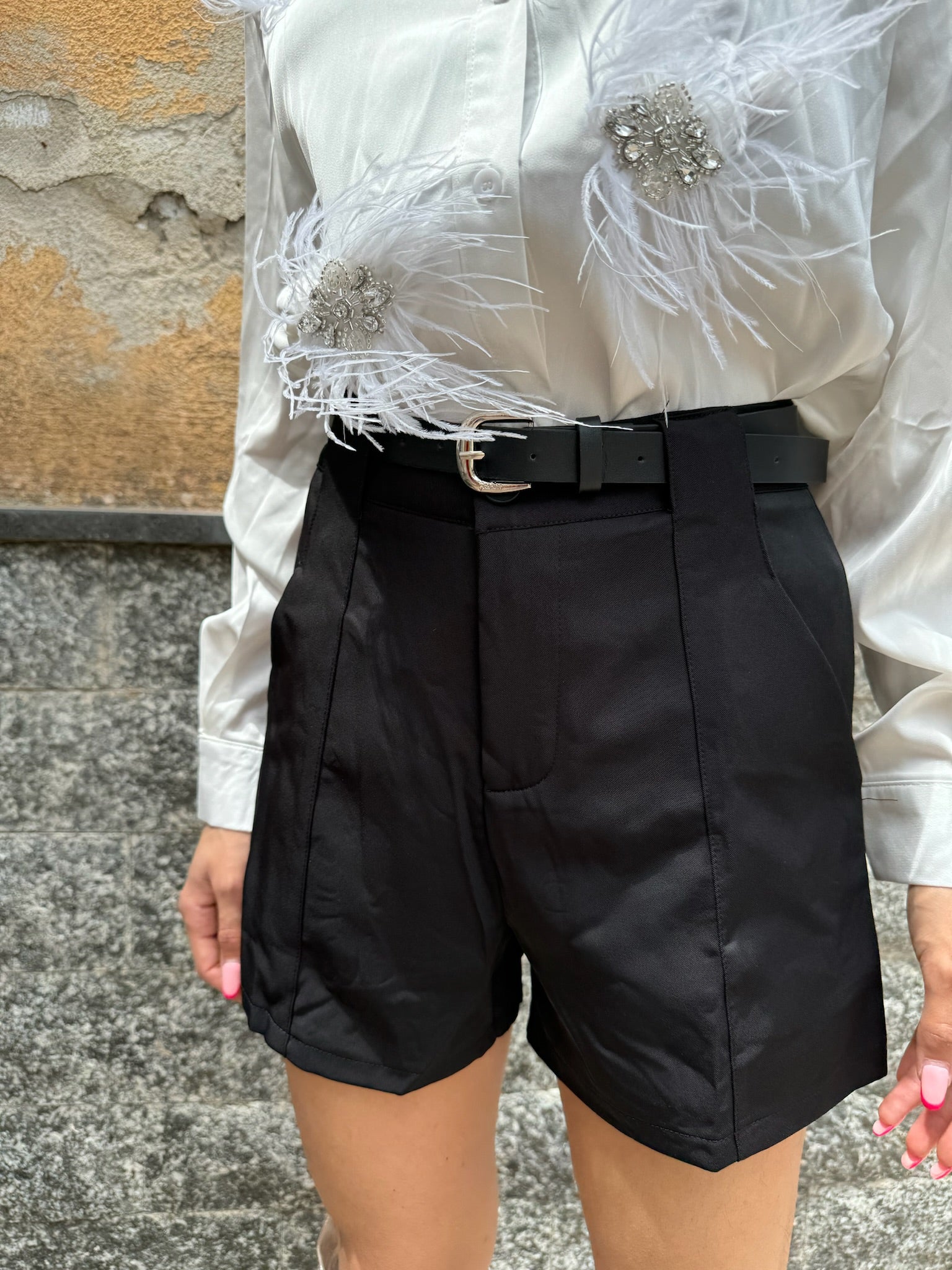 Pantaloncini eleganti neri