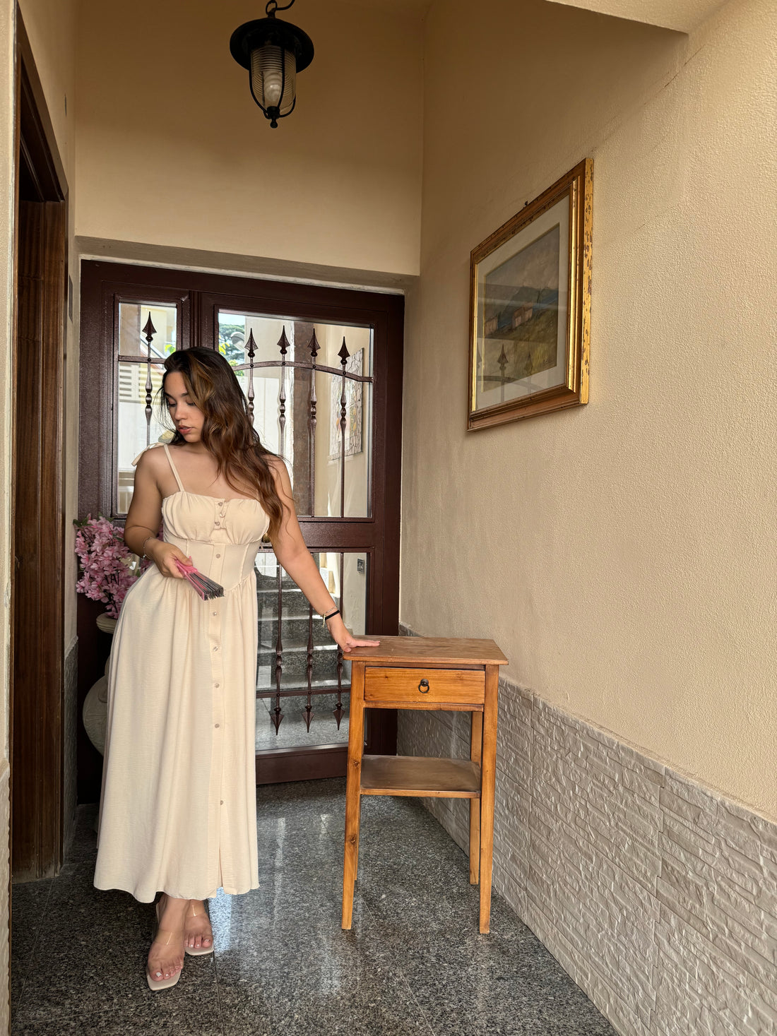 Vestito señorita beige