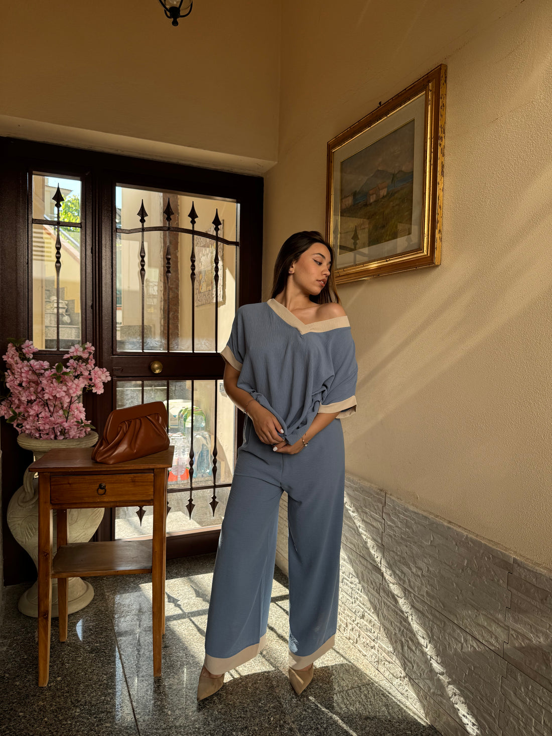 Coordinato comfy blu
