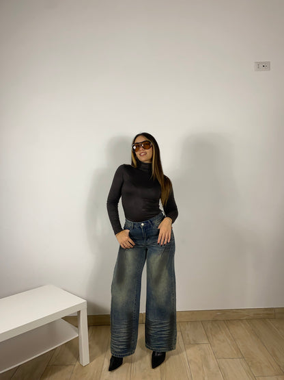 Body burlesco marrone