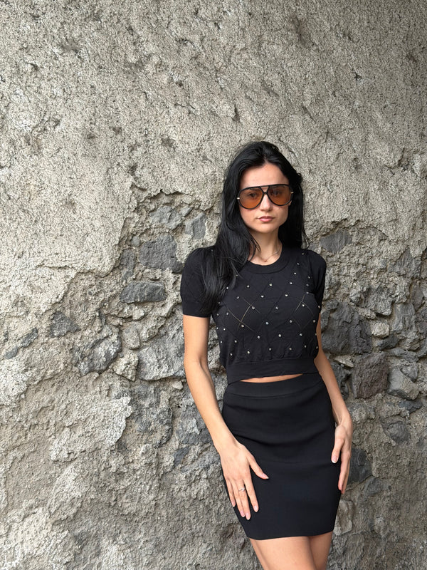 Maglia diamond nera