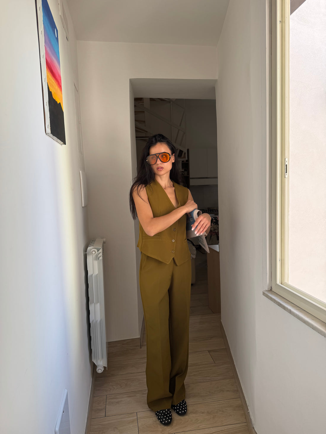 Tailleur Office oliva - Wonderstyle