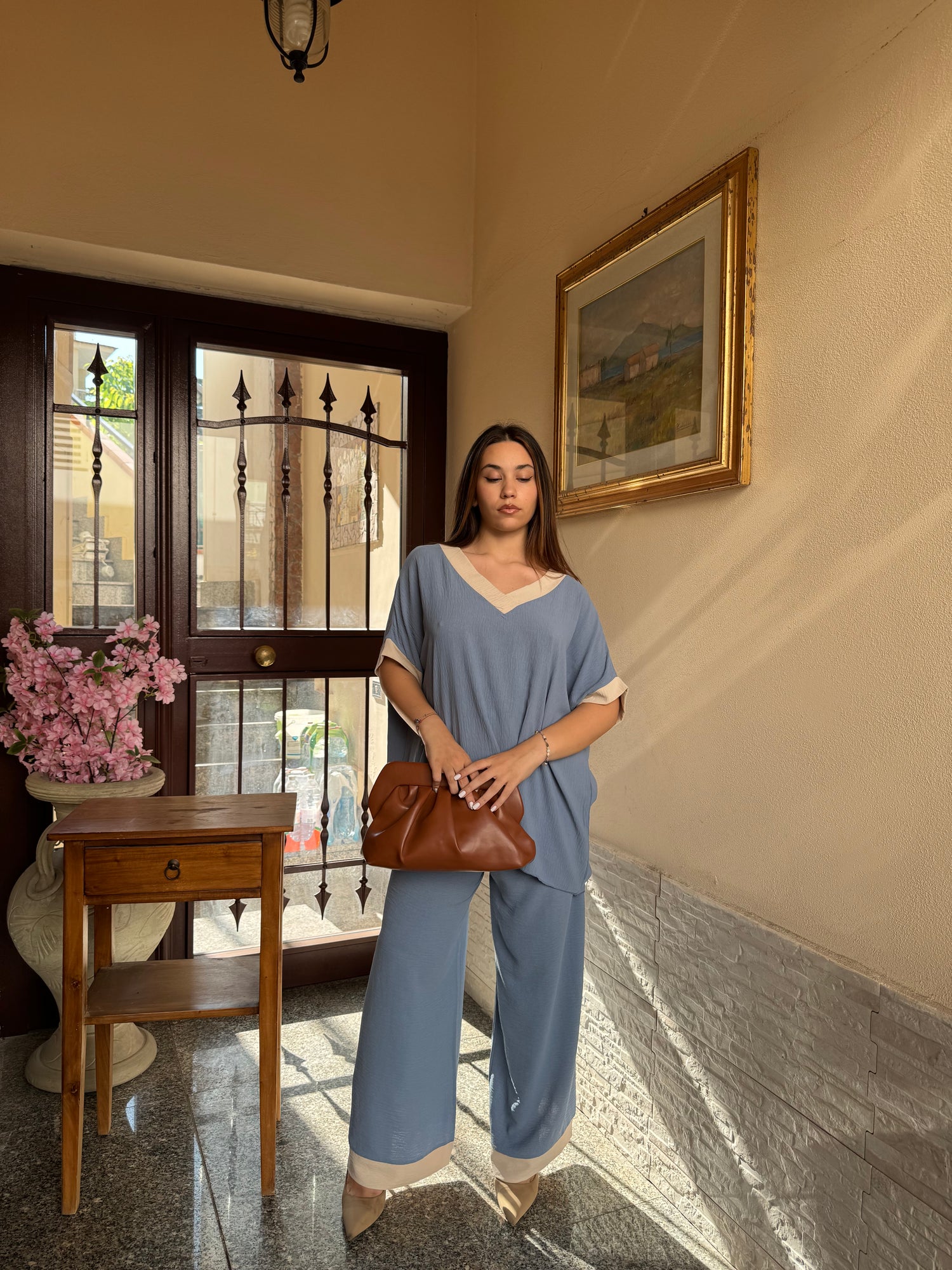Coordinato comfy blu