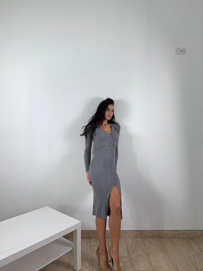 Cardigan vestito Marta grigio