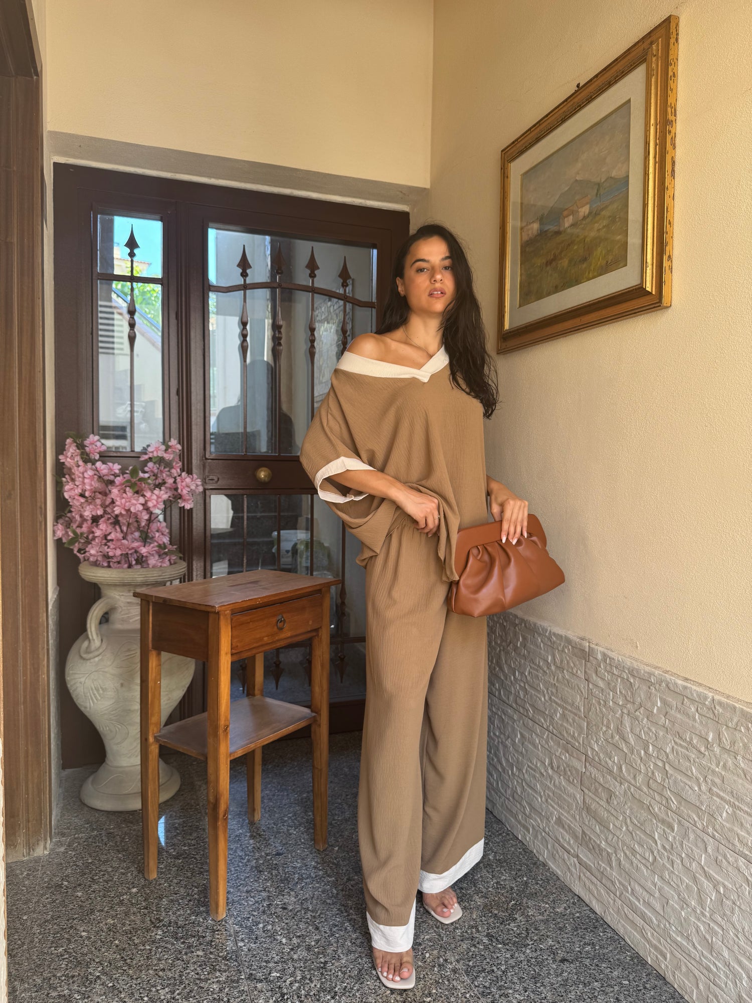 Coordinato comfy marrone