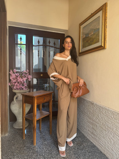 Coordinato comfy marrone