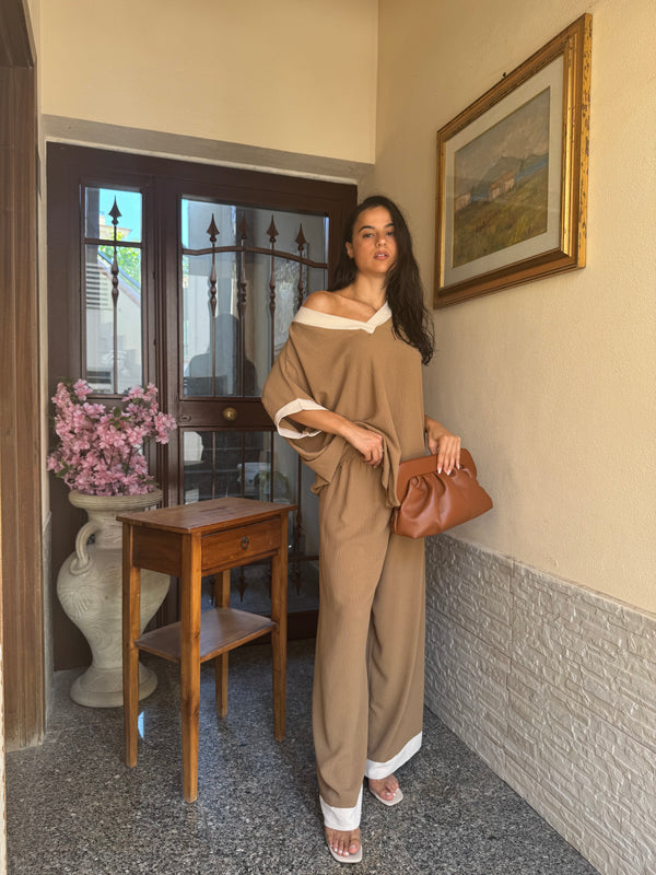 Coordinato comfy marrone - Wonderstyle