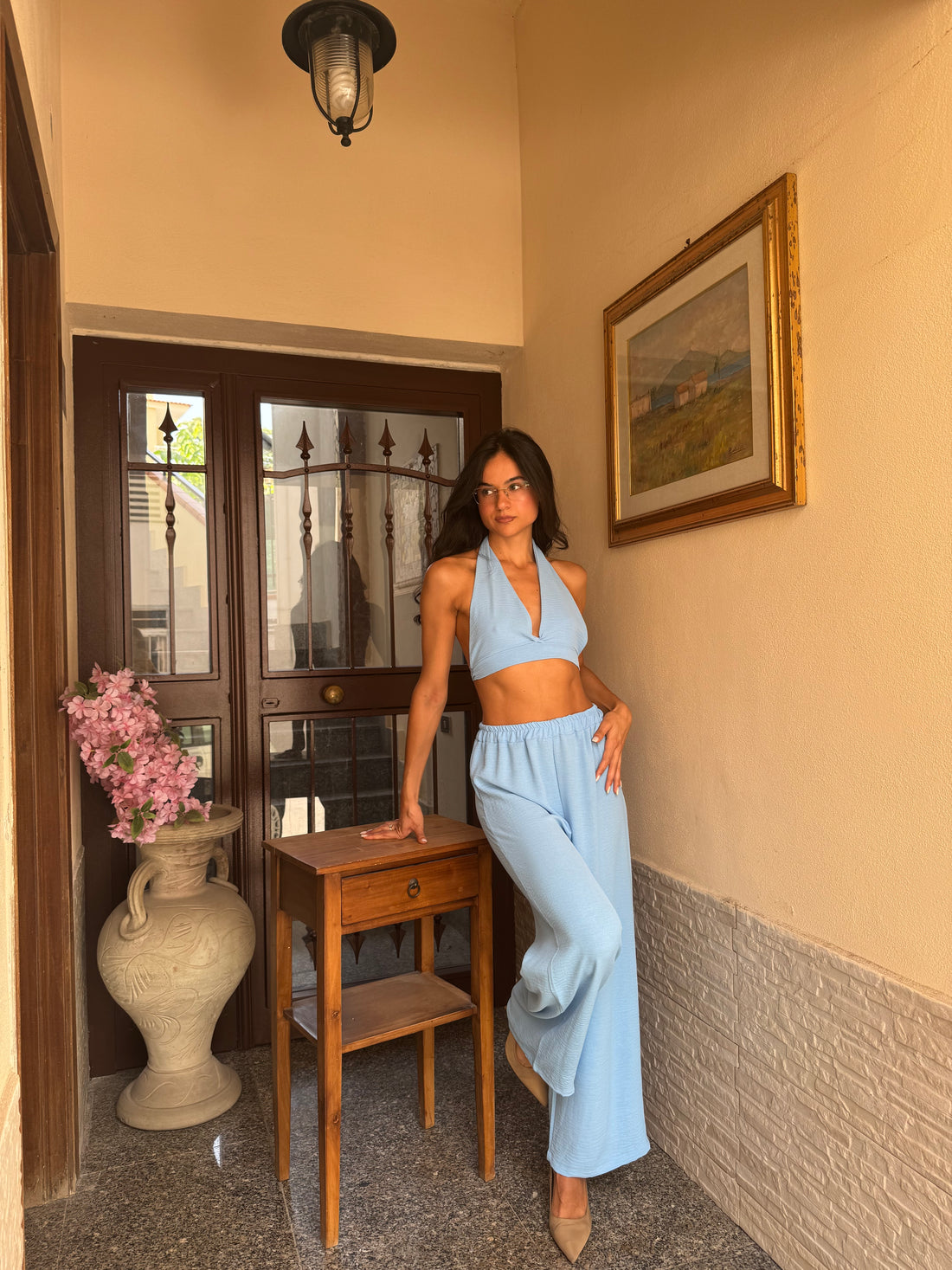 Coordinato Beach celeste