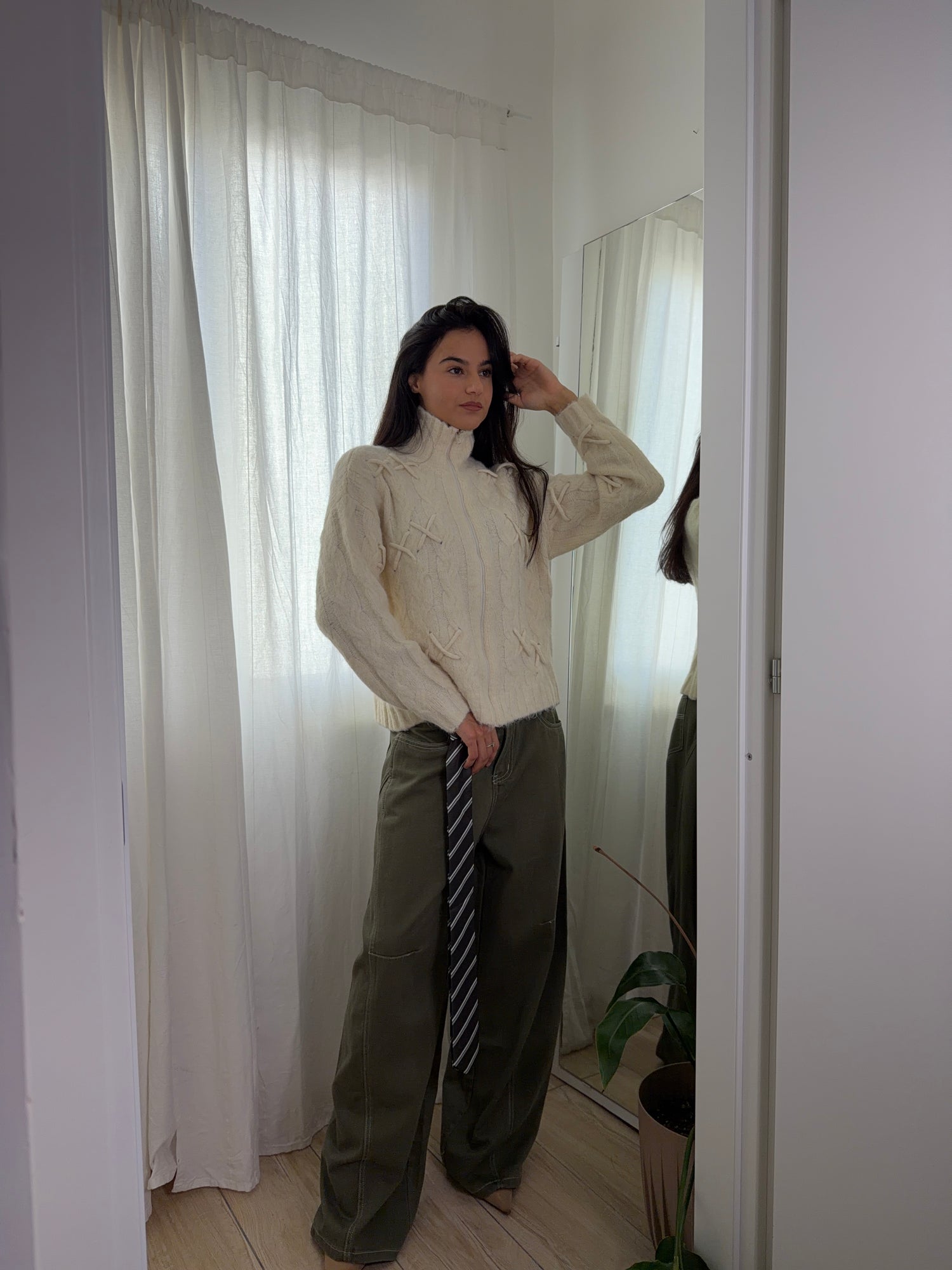 Maglione Cross panna