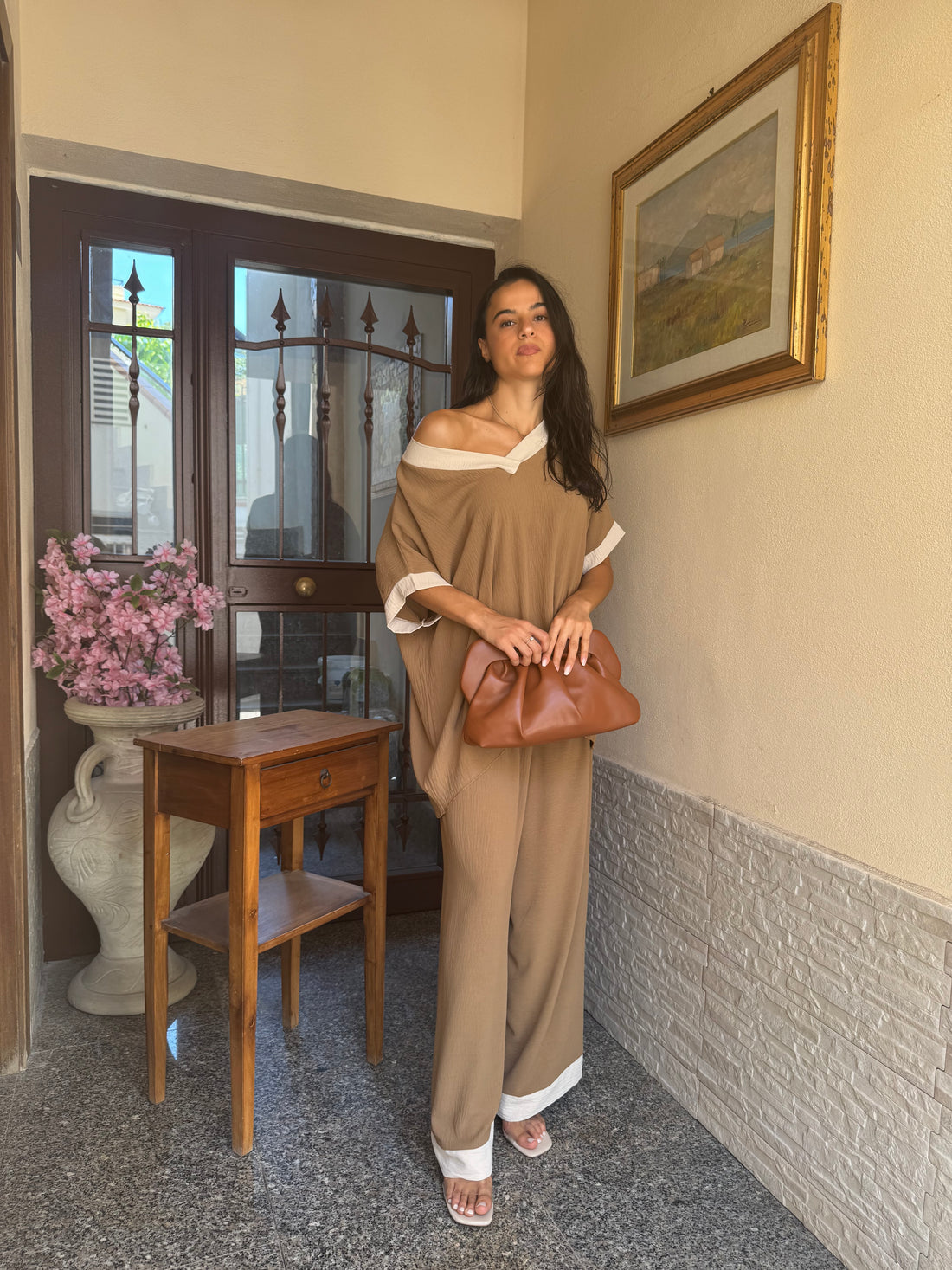 Coordinato comfy marrone