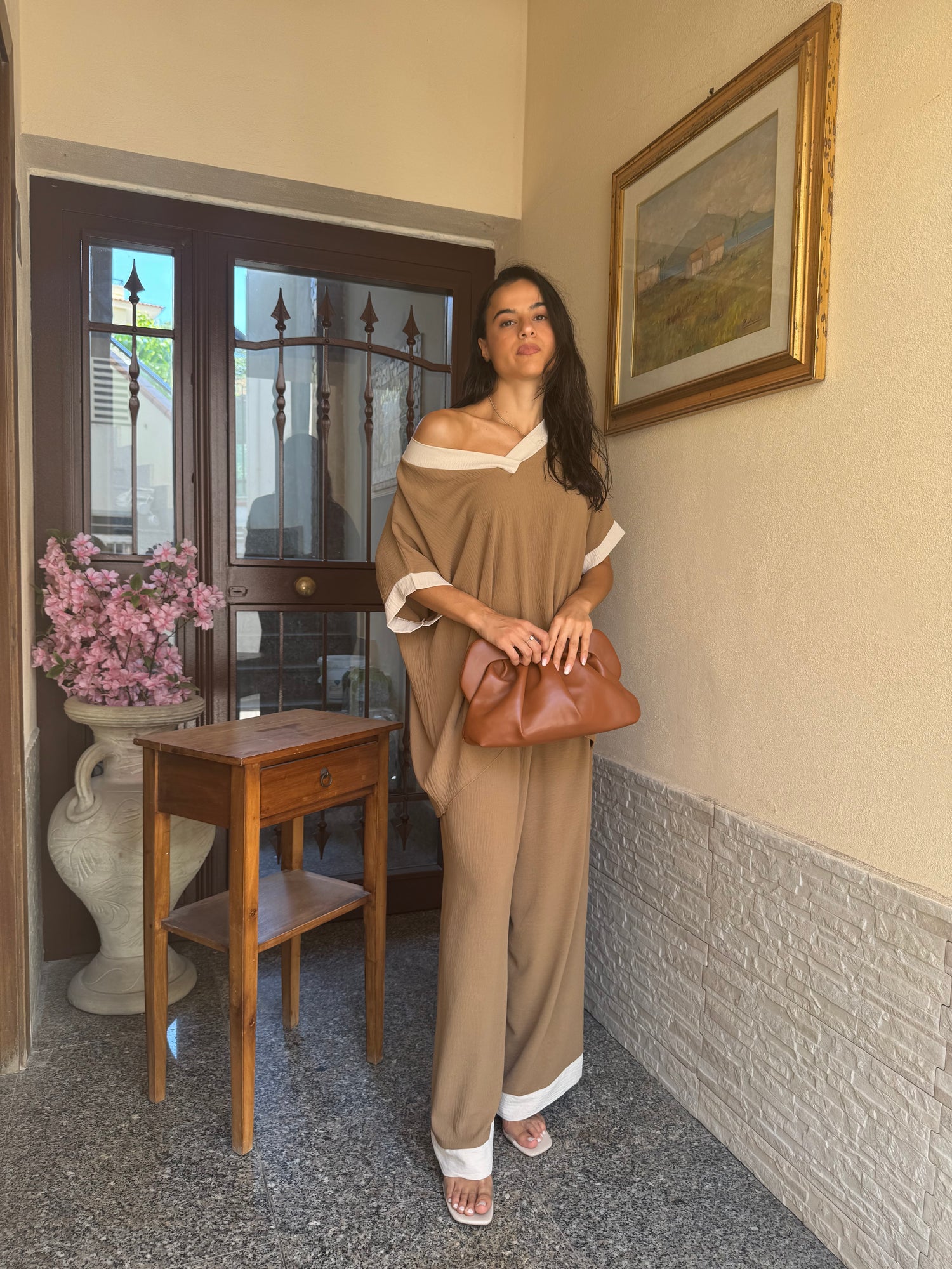 Coordinato comfy marrone