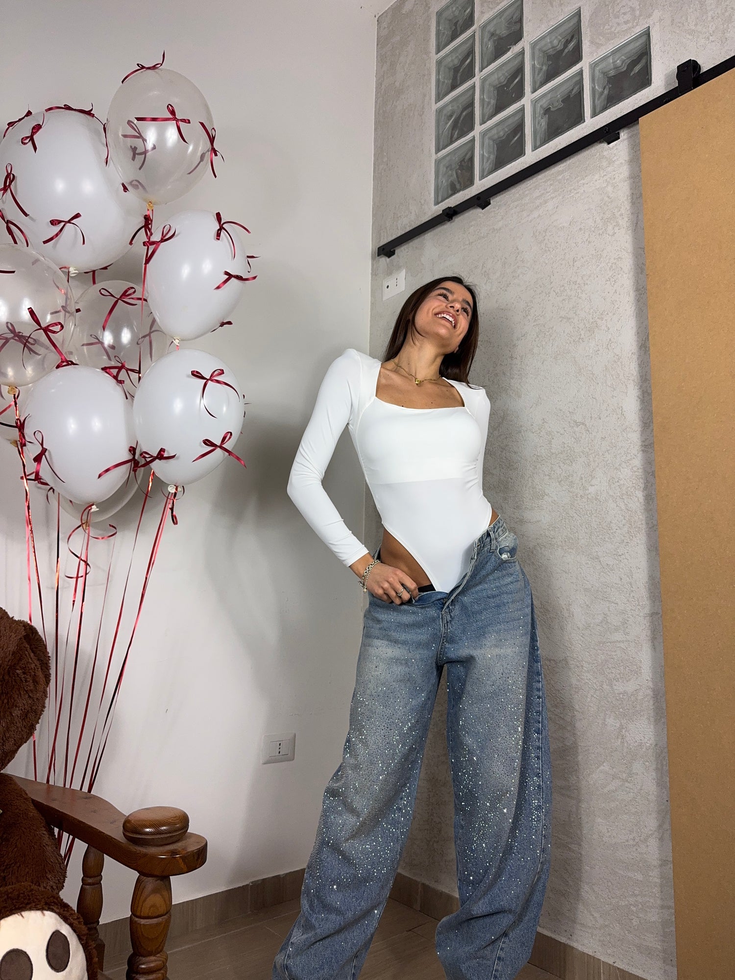 Jeans balloon shine