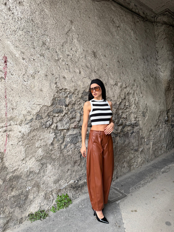 Top righe bianco nero