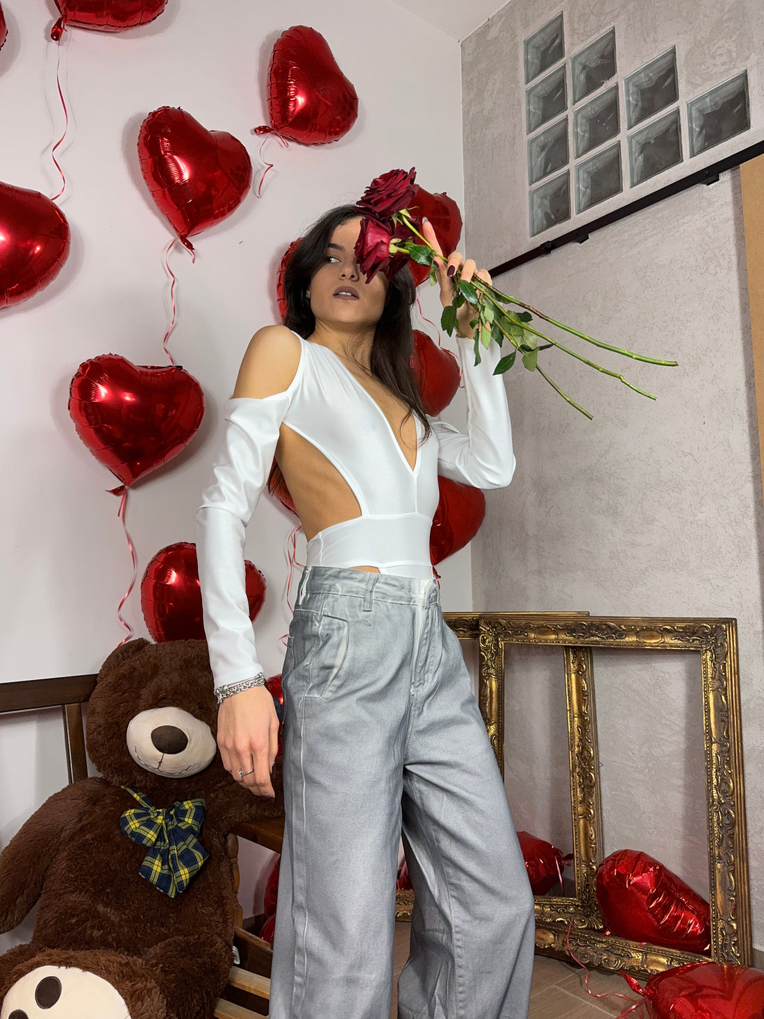 Body cut out bianco - Wonderstyle