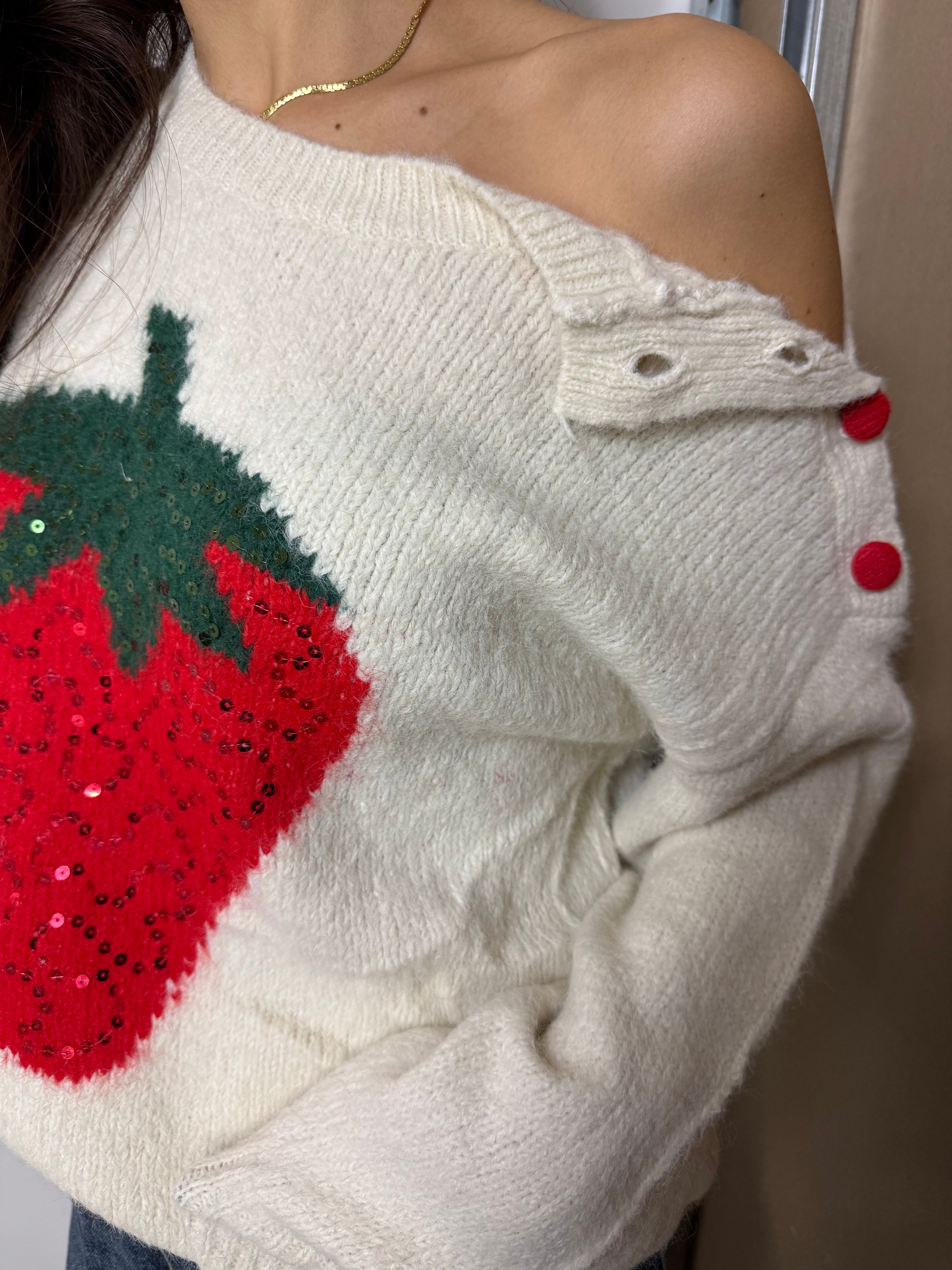 Maglione fragola