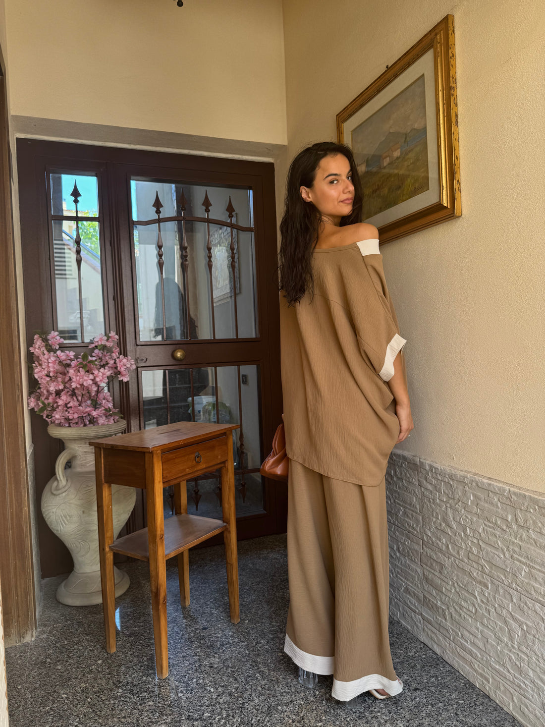 Coordinato comfy marrone