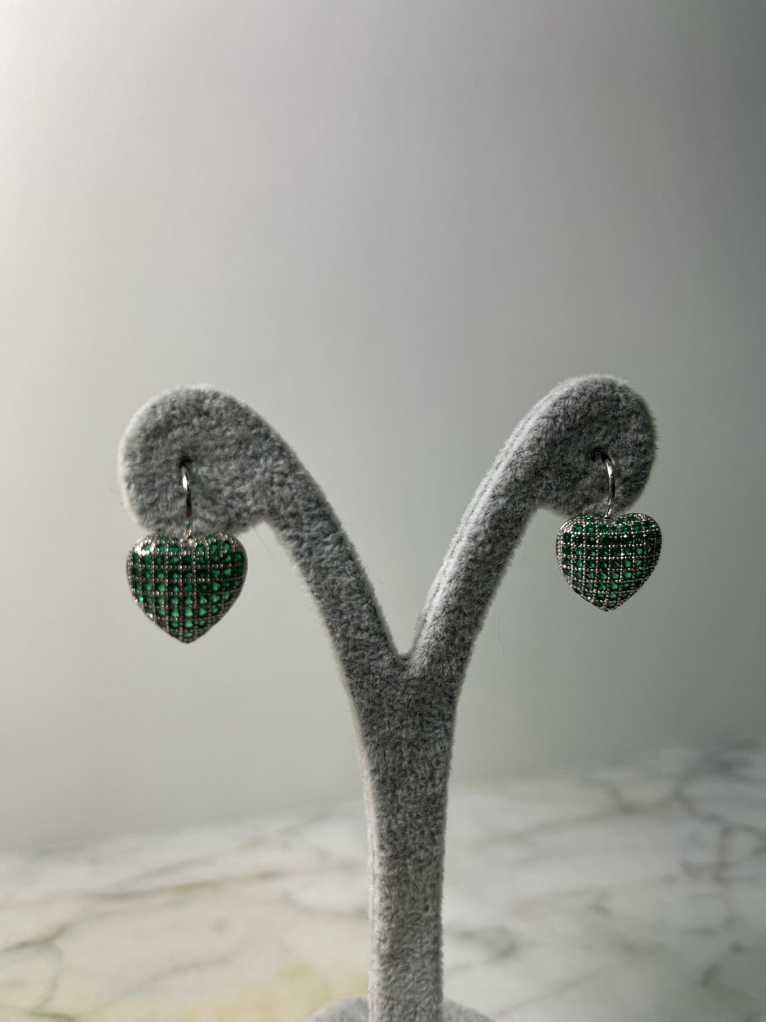 Orecchini cuore verde - Wonderstyle