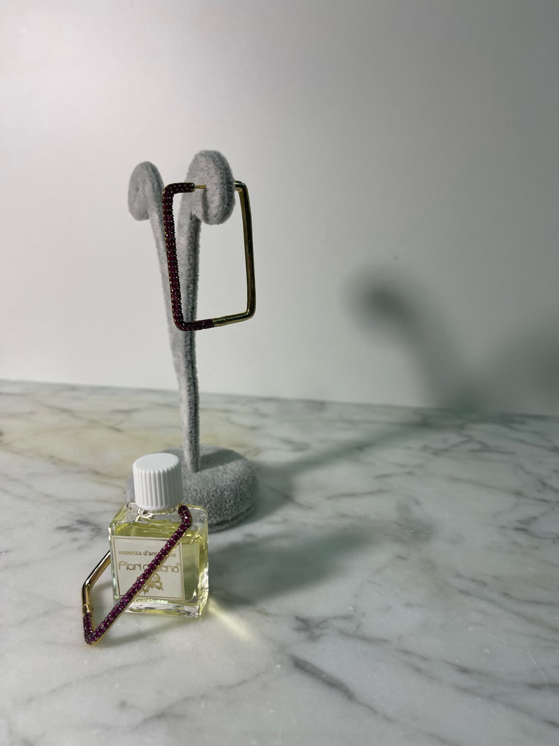 Orecchini rettangolari Magenta - Wonderstyle